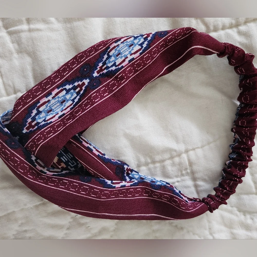 Chiffon Criss-Cross Headband Breathable, Soft, Lightweight, Stretchy